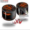 Skin Wrap Decal Set 2 Pack for Amazon Echo Dot 2 - Baja 0040 Orange Burnt (2nd Generation ONLY - Echo NOT Included) view 2