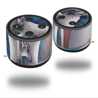 Skin Wrap Decal Set 2 Pack for Amazon Echo Dot 2 - Construction (2nd Generation ONLY - Echo NOT Included)