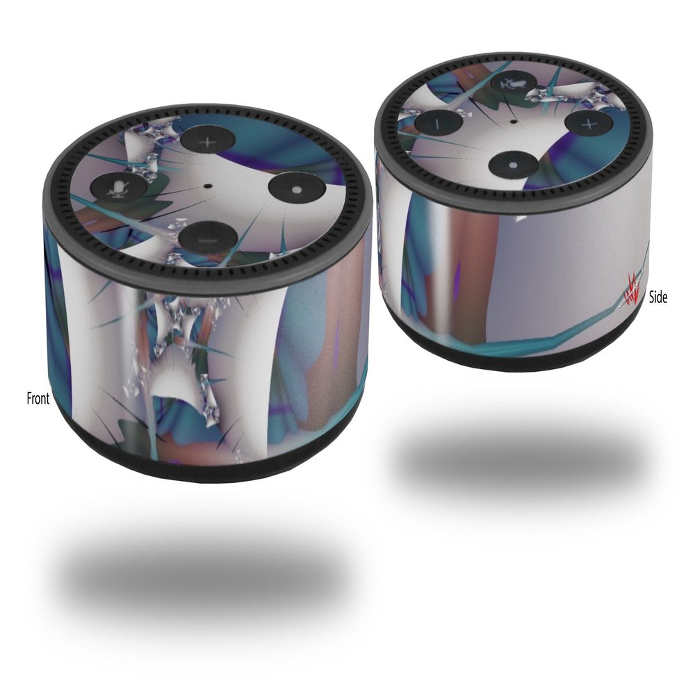 Skin Wrap Decal Set 2 Pack for Amazon Echo Dot 2 - Construction (2nd Generation ONLY - Echo NOT Included)