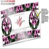 Skin Wrap Decal Set 2 Pack for Amazon Echo Dot 2 - Floral Pattern Pink (2nd Generation ONLY - Echo NOT Included) view 3