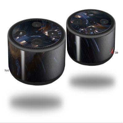 Skin Wrap Decal Set 2 Pack for Amazon Echo Dot 2 - Cyborg (2nd Generation ONLY - Echo NOT Included)