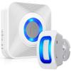 Fosmon WaveLink Door Chime Driveway Alarm Guard Wireless Motion Sensor (500 Feet, 58 Tunes, 5 Volume Levels, LED Indicators) Motion Detector Home/Business/Store Entrance Alert (1 Receiver + 1 Sensor) view 1