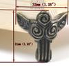 Fujiyuan 5 pcs 31mm 1.22"Alloy Jewelry Chest Box Wood Decorative Feet Leg Corner Protector Guard Furniture bronze view 2