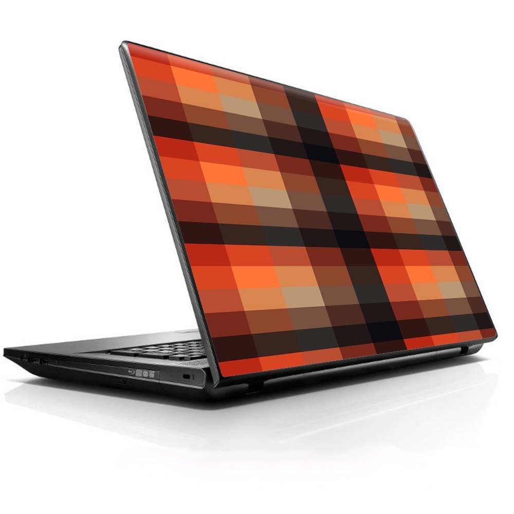 15 15.6 inch Laptop Notebook Skin Vinyl Sticker Cover Decal Fits 13.3" 14" 15.6" 16" HP Lenovo Apple Mac Dell Compaq Asus Acer/Orange Brown Plaid