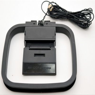 HiFi AM/FM Loop 3-Pin Mini Connector Antenna for Home Audio Receivers