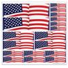 American Flag - USA - 12" x 12" Vinyl Sticker Decal Sheet For Car/Truck/Laptop view 1