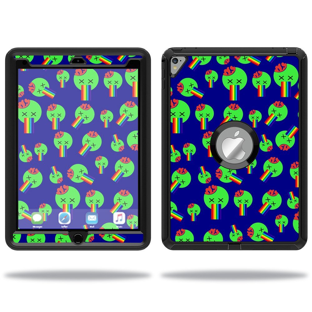 MightySkins Skin Compatible with OtterBox Defender Apple iPad Pro 9.7 Case wrap Cover Sticker Skins Rainbow Brains Out