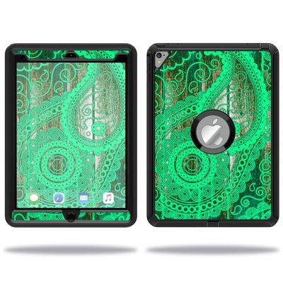 MightySkins Skin Compatible with OtterBox Defender Apple iPad Pro 9.7 Case wrap Cover Sticker Skins Vintage Paisley