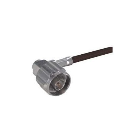 1ft N Male Right Angle to N Male Right Angle Cable RG58