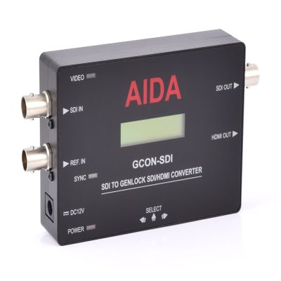 AIDA GCON-SDI 3G/HD-SDI to HDMI Genlock Converter