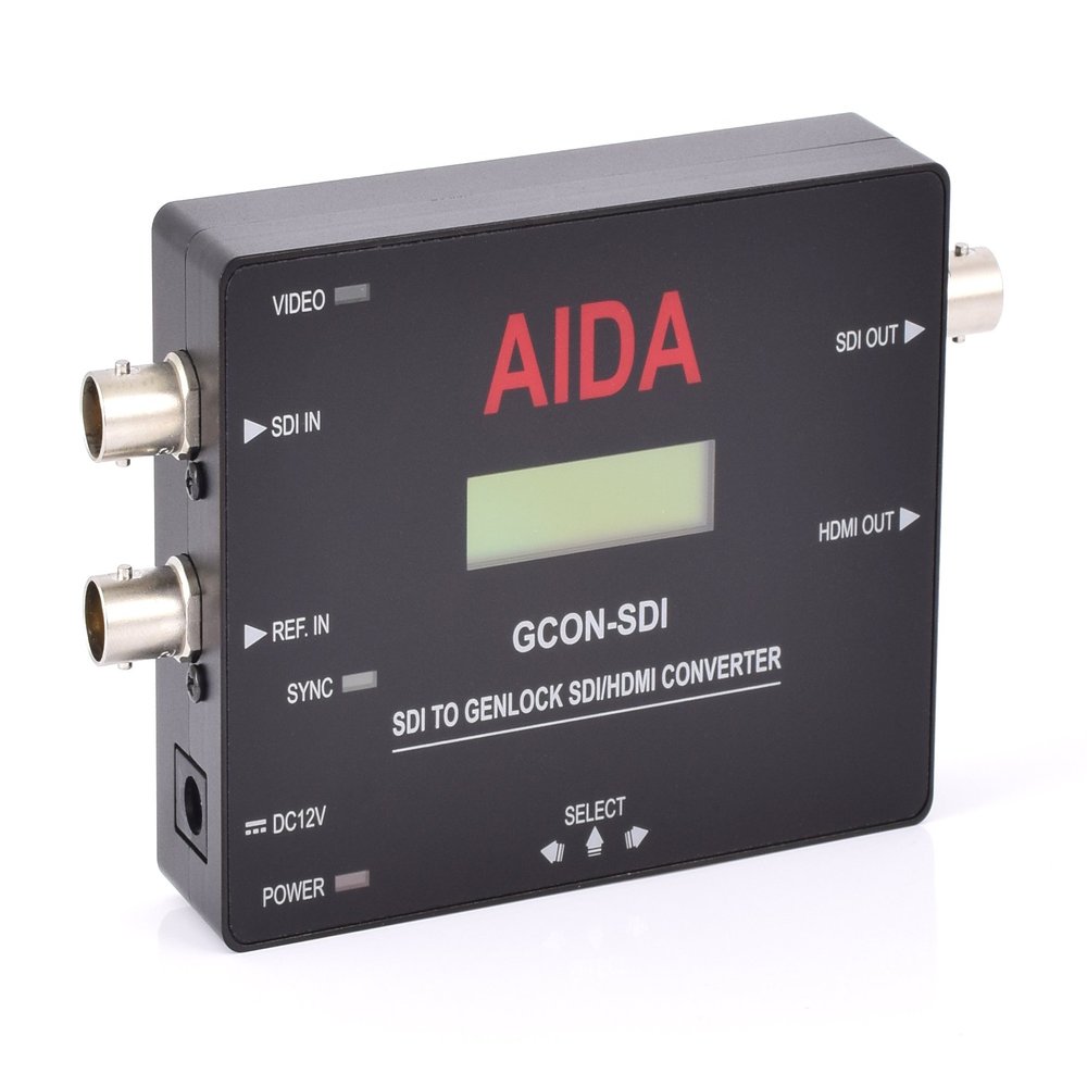 AIDA GCON-SDI 3G/HD-SDI to HDMI Genlock Converter