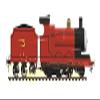 9 Inch James Red No. Number 5 Thomas The Tank Engine & Friends Removable Wall Decal Sticker Art Home Decor 9 inches Wide by 3 inches Tall view 1