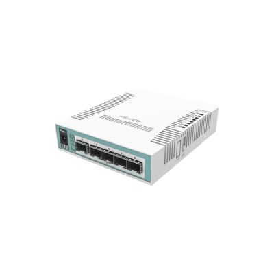 MikroTik Cloud Router Switch with 1 Gigabit Ethernet / SFP Combo Port and 5 SFP Cages (CRS106-1C-5S)