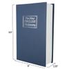 Stalwart Portable New English Dictionary Diversion Book Safe with Key, Blue view 2