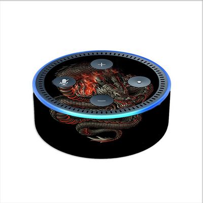 Skin Decal Vinyl Wrap for Amazon Echo Dot 2 (2nd Generation) / Dragon Snake Serpant