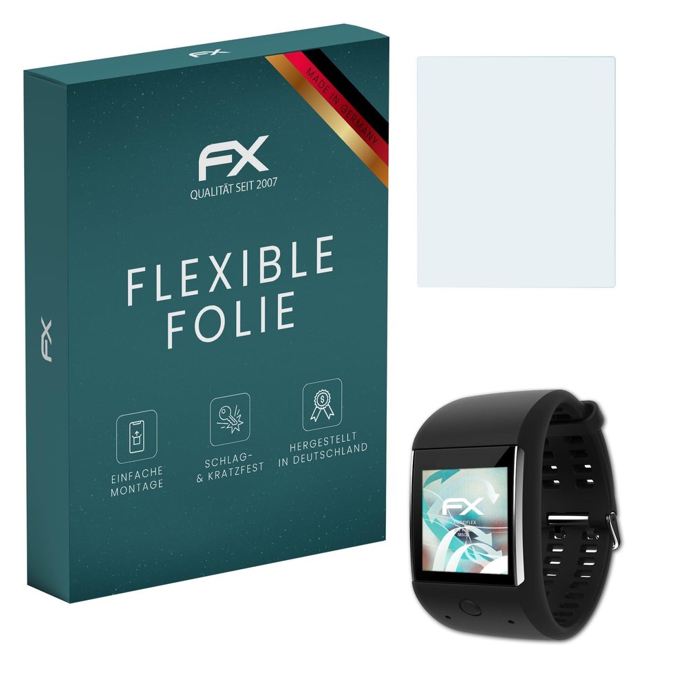 atFoliX Screen Protector compatible with Polar M600 Protector Film, ultra clear and flexible FX Screen Protection Film (3X)