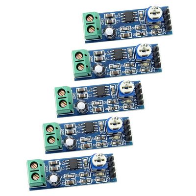 Newzoll 5Pcs LM386 Audio Amplifier Module for Arduino EK1236, Mono Board 200x Gain, Low Voltage DIY Circuit for Speaker, Solo 5-12V Operation, 10K Adjustable
