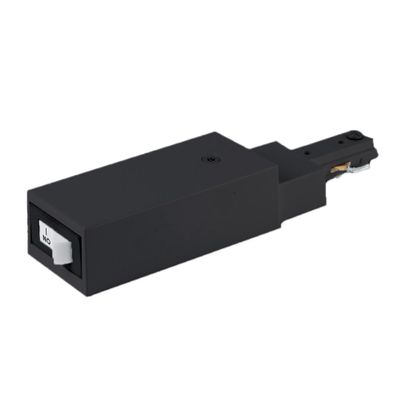 WAC Lighting H Track Current Limiter Live End Power Feed 2 Amp 120V in Black