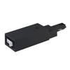 WAC Lighting H Track Current Limiter Live End Power Feed 2 Amp 120V in Black view 1