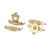 uxcell Box Wooden Case Metal Hasp Hook Lock Lid Latch Catch Gold Tone 30pcs view 3