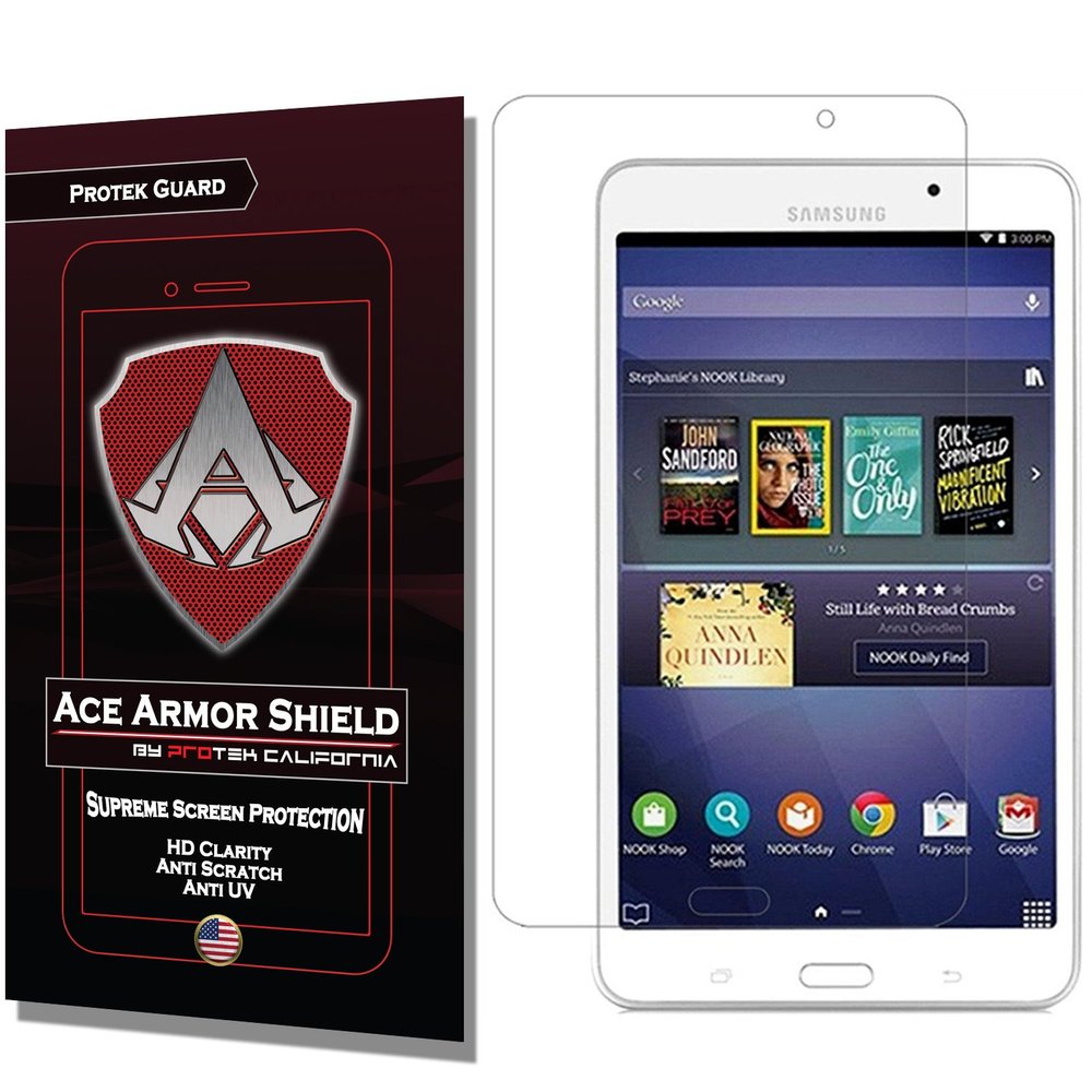 Ace Armor Shield Protek Guard Screen Protector for The Samsung Galaxy Tab A Nook with Free Lifetime Replacement Warranty