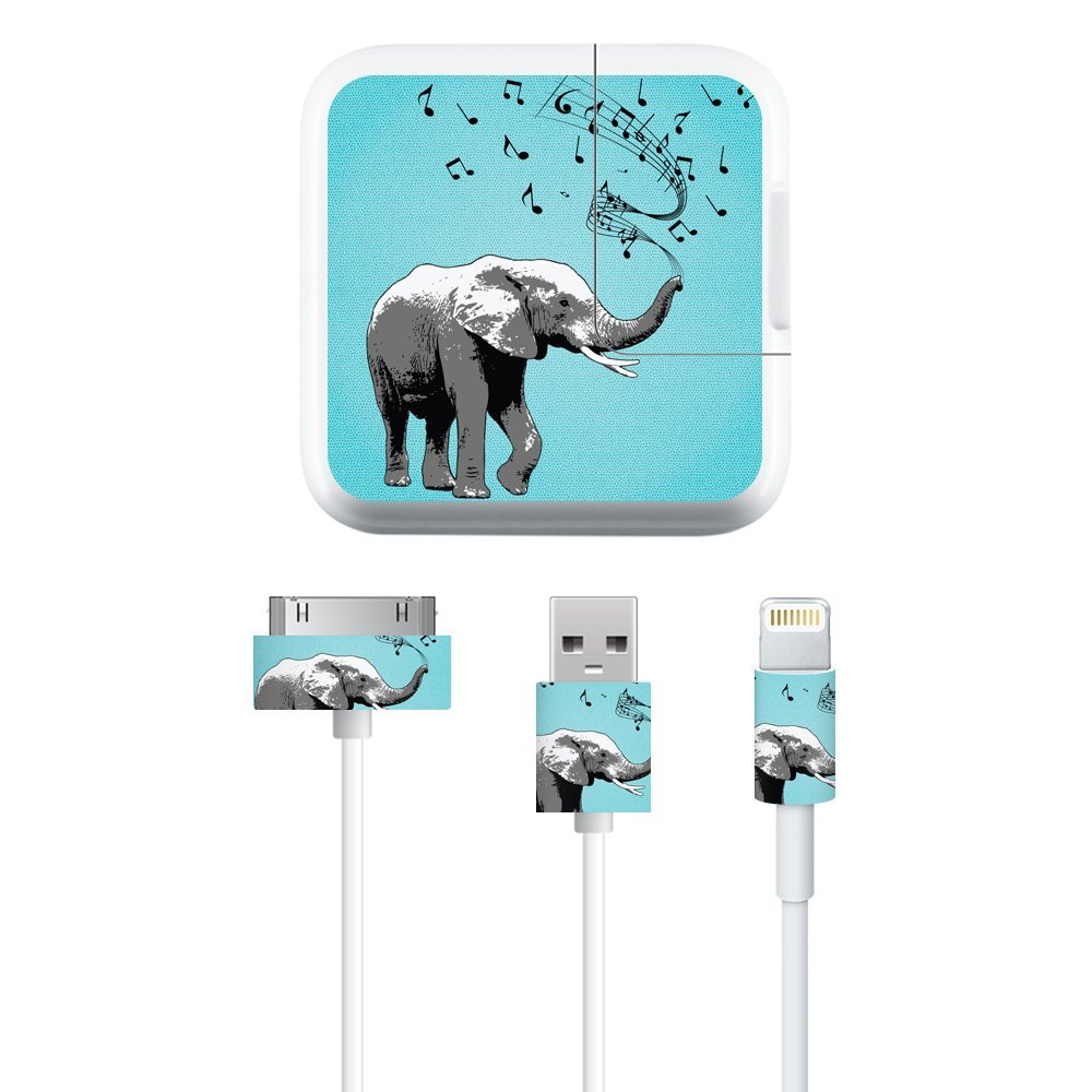 MightySkins Skin Compatible with Apple iPad Charge Kit wrap Cover Sticker Skins Musical Elephant