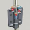 National Hardware N346-206 Truclose Narrow Spring Hinges Black Polymer 2 Pack, 3-13/16"x2-1/2" view 4