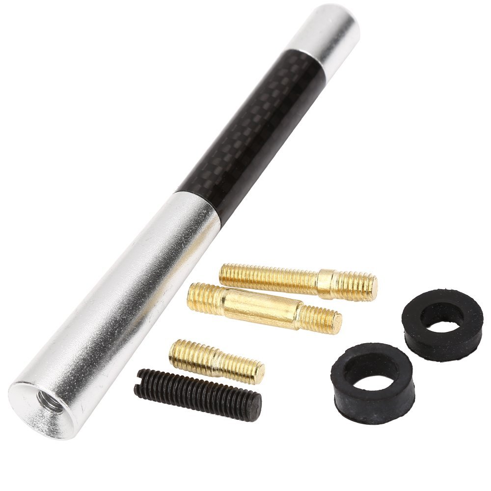 4.7" Stubby Aluminum Alloy Auto Radio Short Bolt-On Antenna for Universal Car