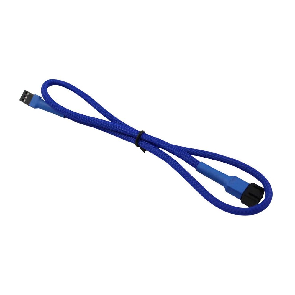 Darkside 3-Pin 40cm (16") M/F Fan Sleeved Cable - Dark Blue UV (DS-0248)
