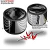 Skin Wrap Decal Set 2 Pack for Amazon Echo Dot 2 - Positive Negative (2nd Generation ONLY - Echo NOT Included) view 2