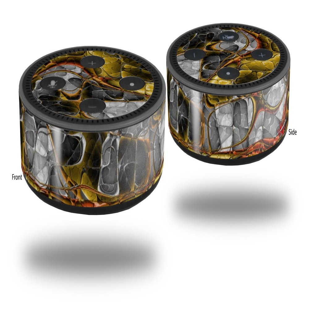 Skin Wrap Decal Set 2 Pack for Amazon Echo Dot 2 - Lizard Skin (2nd Generation ONLY - Echo NOT Included)