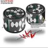 Skin Wrap Decal Set 2 Pack for Amazon Echo Dot 2 - Locknodes 04 Hunter Green (2nd Generation ONLY - Echo NOT Included) view 2