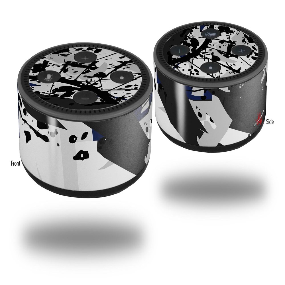Skin Wrap Decal Set 2 Pack for Amazon Echo Dot 2 - Baja 0018 Blue Navy (2nd Generation ONLY - Echo NOT Included)