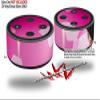 Skin Wrap Decal Set 2 Pack for Amazon Echo Dot 2 - Bokeh Hex Hot Pink (2nd Generation ONLY - Echo NOT Included) view 2