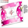 Skin Wrap Decal Set 2 Pack for Amazon Echo Dot 2 - Bokeh Hex Hot Pink (2nd Generation ONLY - Echo NOT Included) view 3