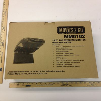 Movies 2 Go 10.2" LCD Overhead Monitor with DVD Player MMD102
