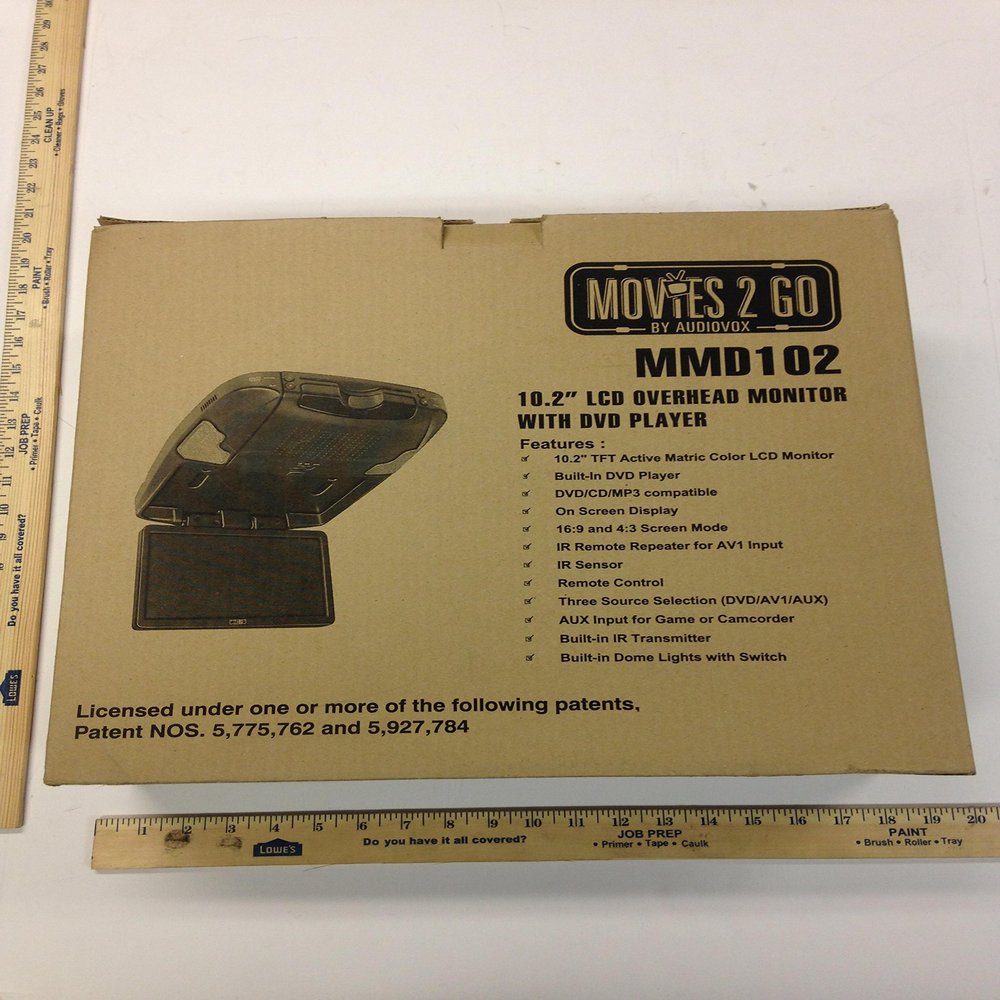 Movies 2 Go 10.2" LCD Overhead Monitor with DVD Player MMD102