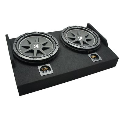 American Sound Connection FTB2X12-15EXTCAB Compatible with Ford F150 Super Cab 2015-2025 Dual 12" Sub Box Enclosure and 43C124-N Comp C12 Series Sub 150W RMS 4 Ohm SVC Car Subwoofer