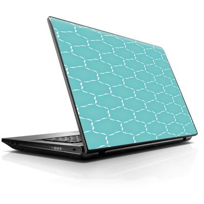 15 15.6 inch Laptop Notebook Skin Vinyl Sticker Cover Decal Fits 13.3" 14" 15.6" 16" HP Lenovo Apple Mac Dell Compaq Asus Acer/Blue Hexagon
