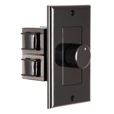 OSD Audio 300W in Wall Volume Control Impedance Matching for Home Speakers, Rotary Knob Black SVC300