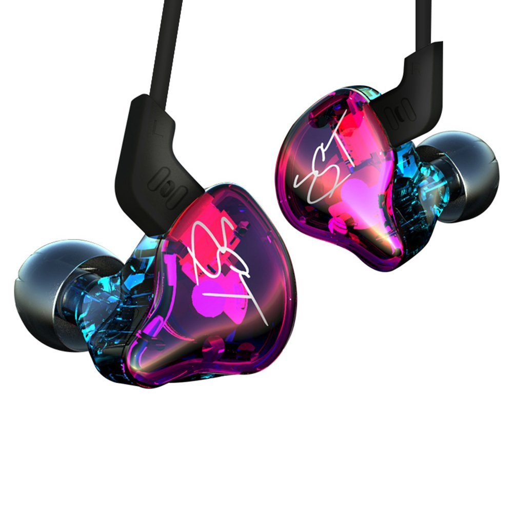 KZ ZST Dynamic Hybrid Dual Driver in Ear Earphones (Colorful with Mic)