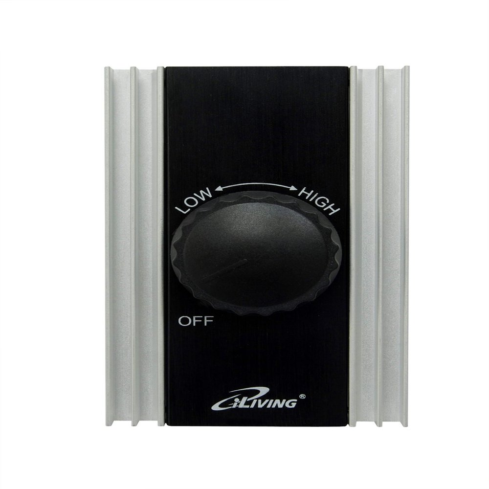 iLIVING ILG8SFSC Solid State Variable Adjustable Precision Fan Speed Controller 120V 8A , Black