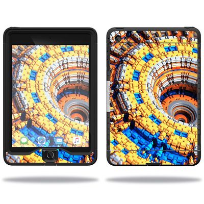 MightySkins Skin Compatible with Lifeproof Apple iPad Mini 4 Case nuud Case wrap Cover Sticker Skins Fractal Science