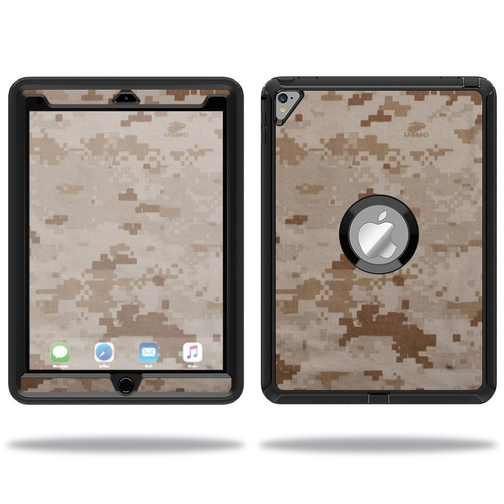 MightySkins Skin Compatible with OtterBox Defender Apple iPad Pro 9.7 Case wrap Cover Sticker Skins Desert Camo