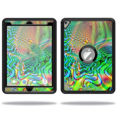 MightySkins Skin Compatible with OtterBox Defender Apple iPad Pro 9.7 Case wrap Cover Sticker Skins Psychedelic