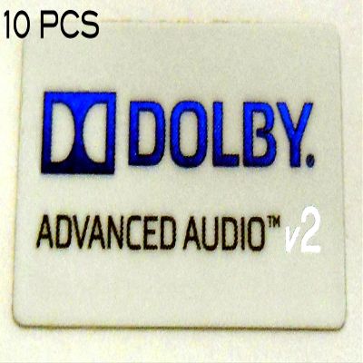 10 Pieces of Vath Sticker Compatible with Dolby Advanced Audio v2 12 x 21mm / 1/2" x 7/8" [918x10]