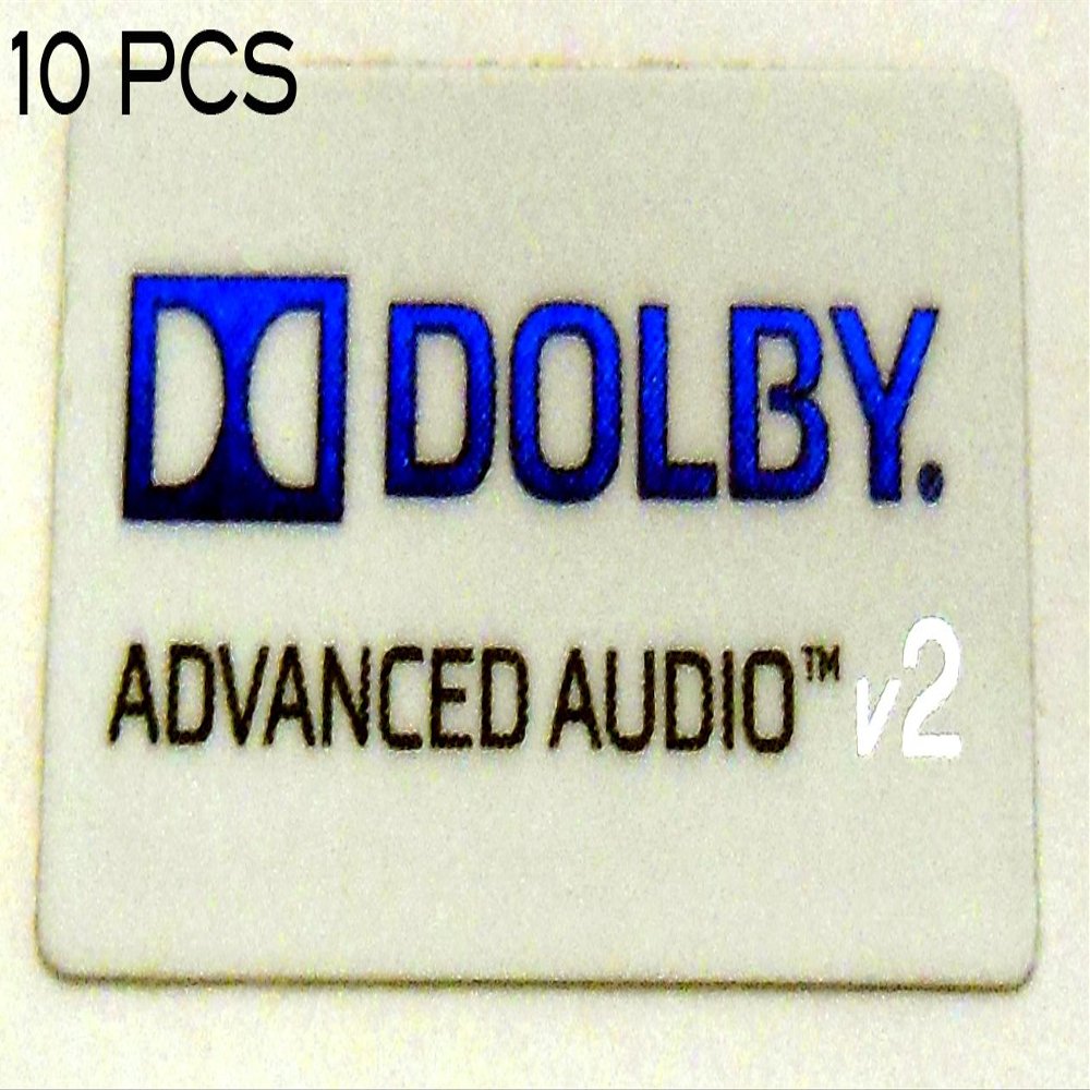 10 Pieces of Vath Sticker Compatible with Dolby Advanced Audio v2 12 x 21mm / 1/2" x 7/8" [918x10]