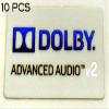 10 Pieces of Vath Sticker Compatible with Dolby Advanced Audio v2 12 x 21mm / 1/2" x 7/8" [918x10] view 1