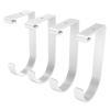 FLEXIMOUNTS 4 Pack Add-On Storage Flat Hooks, White view 3