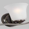 Generation Lighting 3-Light Emmons Traditional Bath Fixture Wall Lamp Brushed Nickel 4439003-962, Bathroom Light Fixture for Home Dcor, Wall Sconce Vanity Light Fixture and Bathroom Accessory view 2